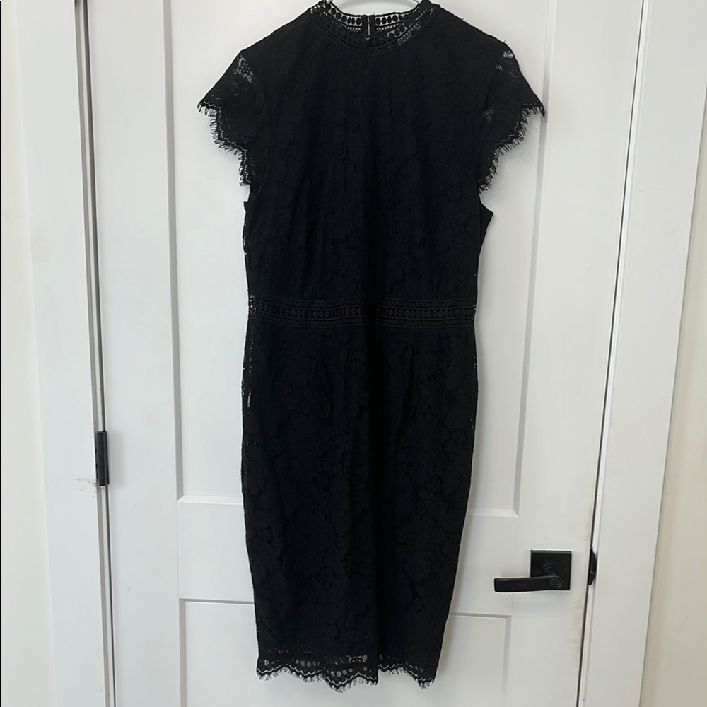 Elegant Black Lace Dress